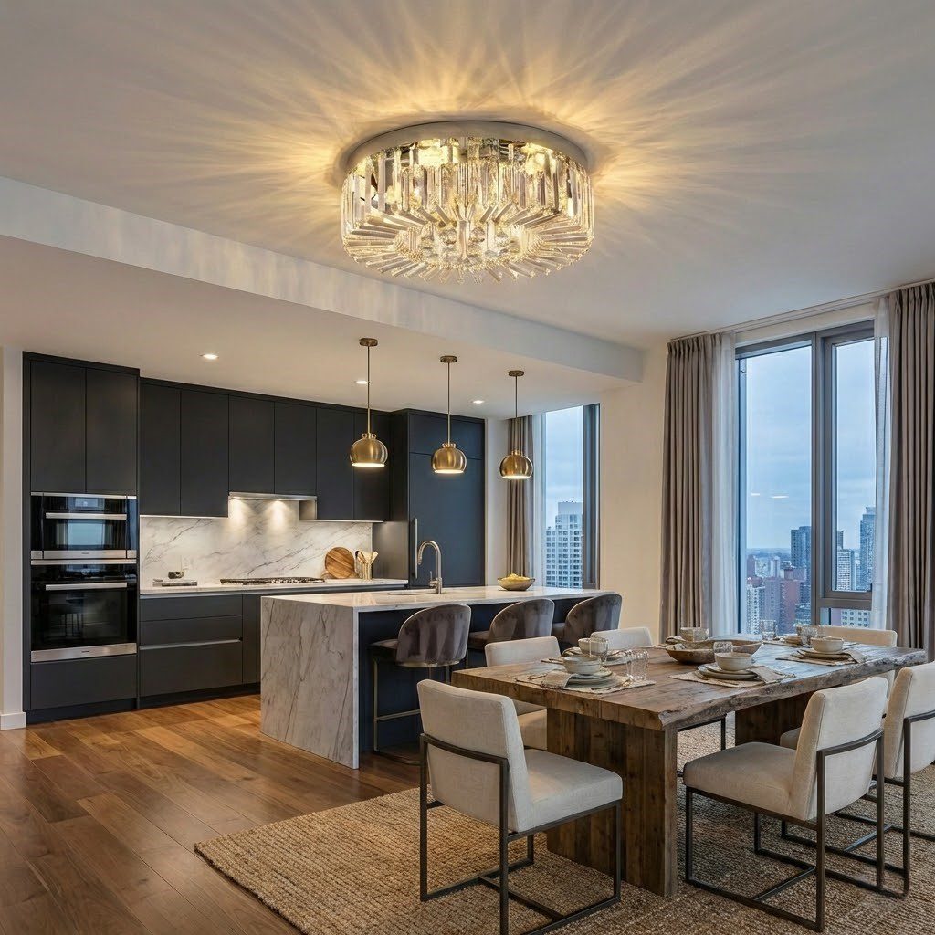 Modern Crystal Ceiling Lights view 3