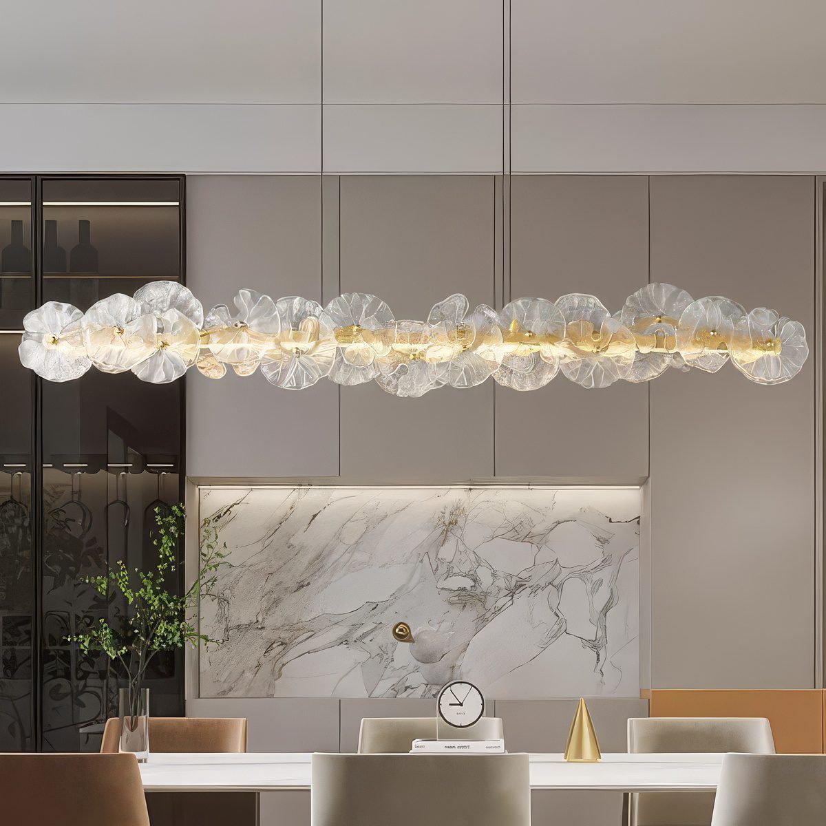 Modern Glass Chandelier view 2
