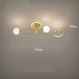 Modern Gold Ceiling Light view 2