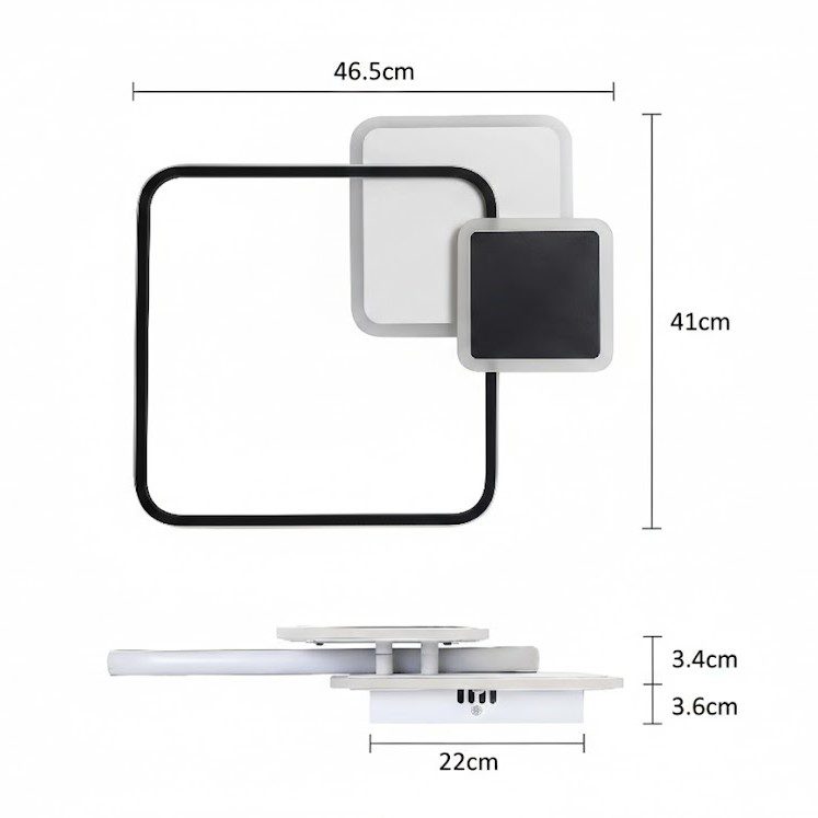 Modern Square LED Ceiling Light view 9