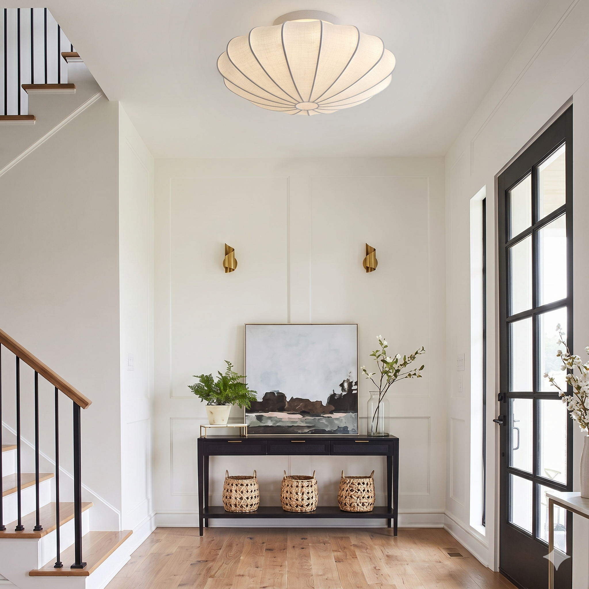 Modern White Ceiling Light view 2