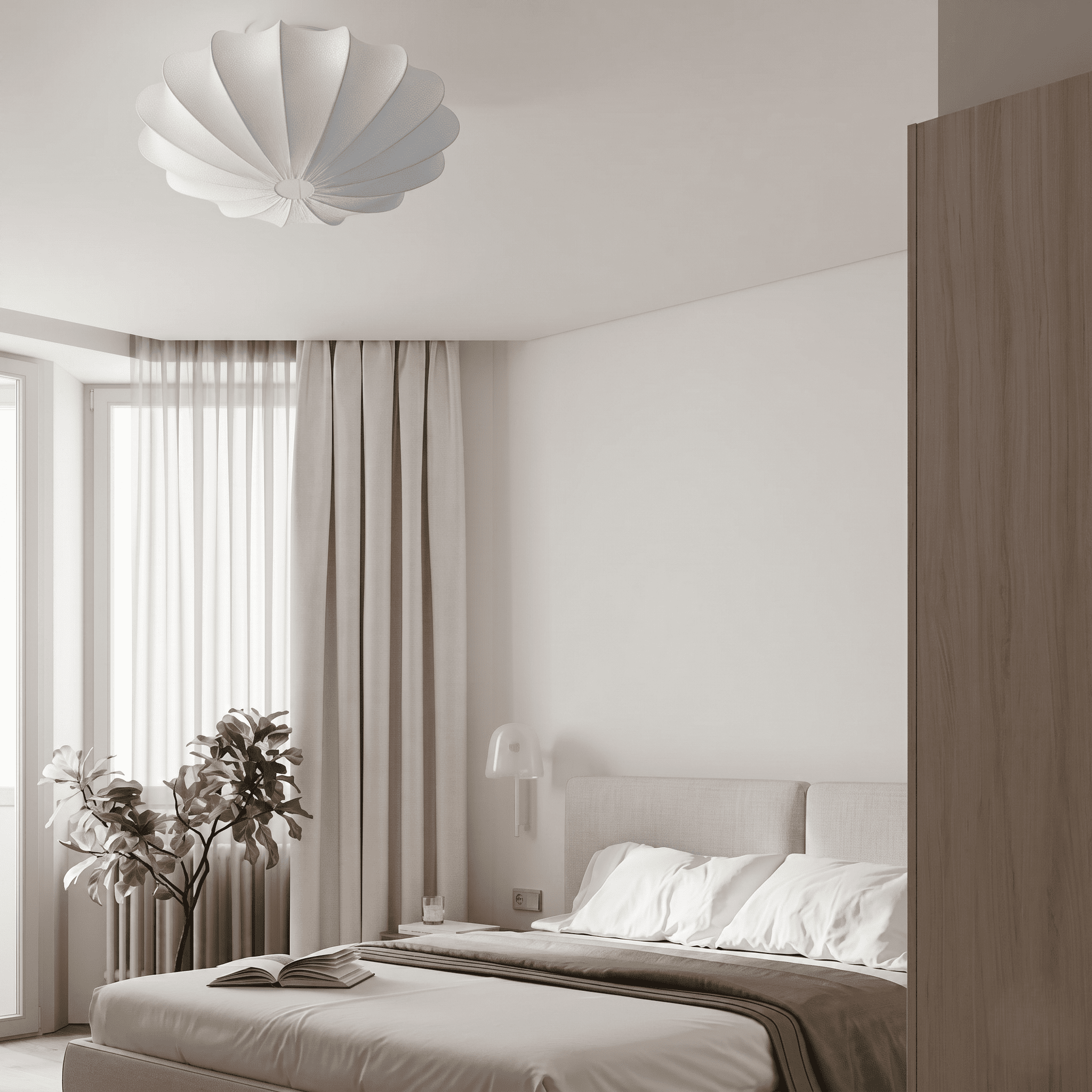 Modern White Ceiling Light view 3