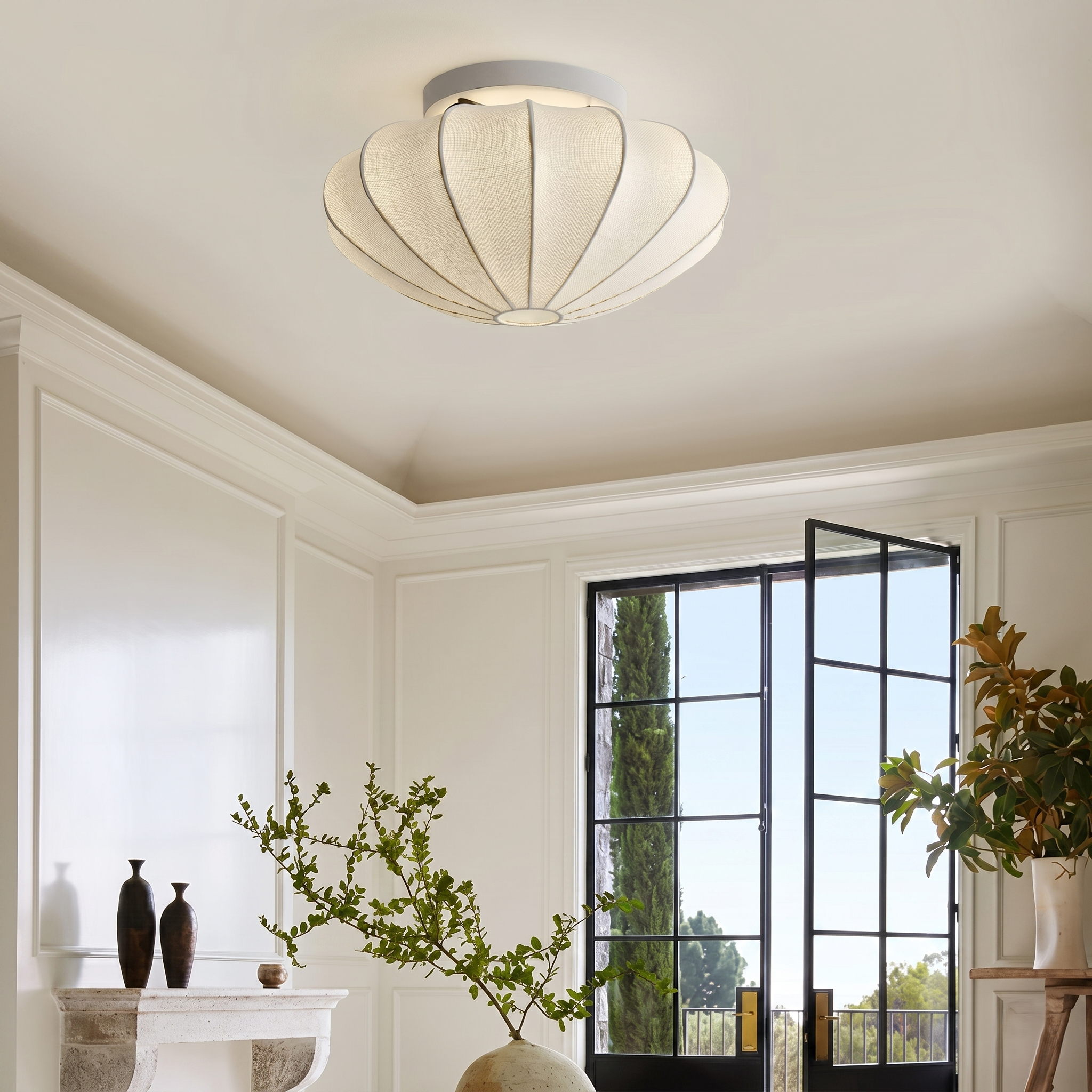 Modern White Ceiling Light view 8