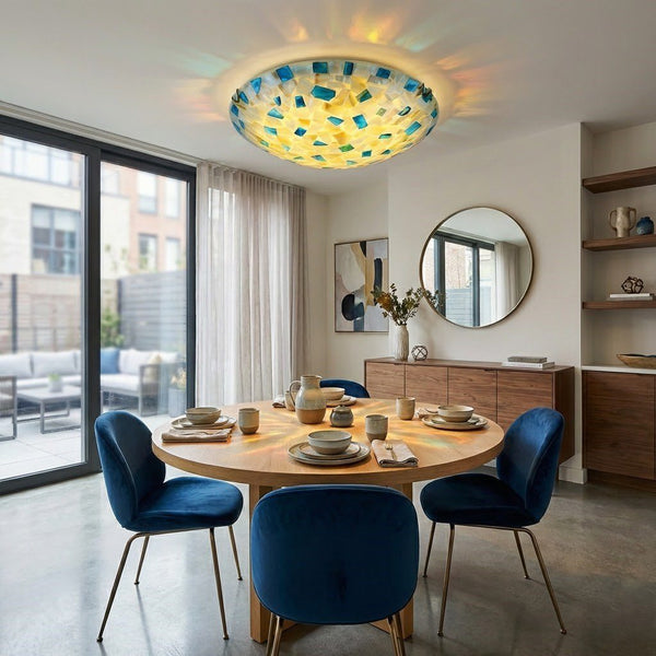 Mosaic Glass Ceiling Light