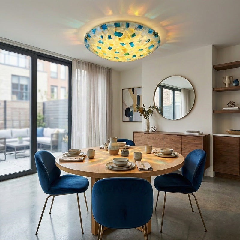 Mosaic Glass Ceiling Light