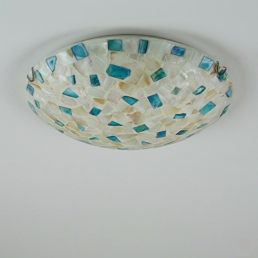 Mosaic Glass Ceiling Light view 4