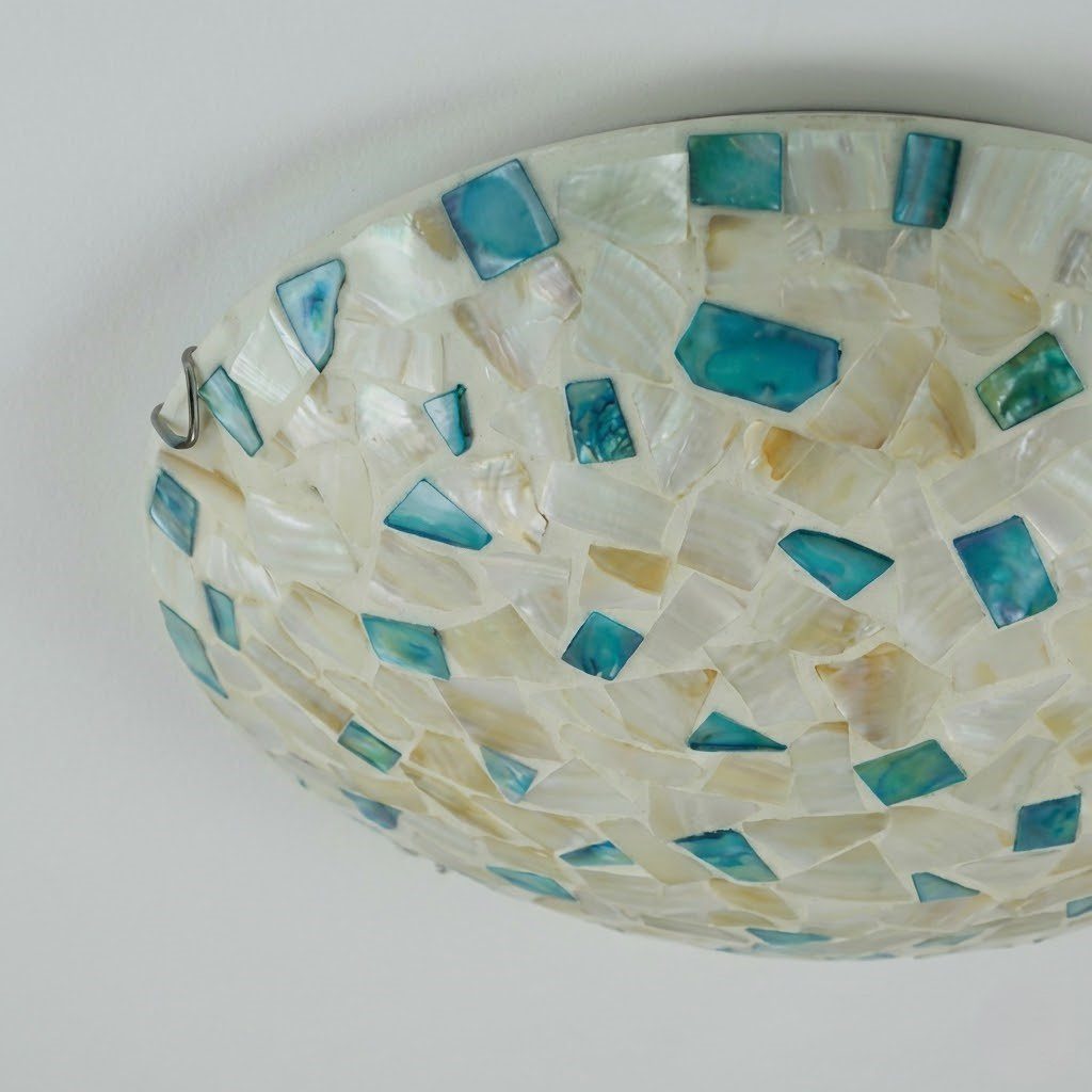 Mosaic Glass Ceiling Light view 7