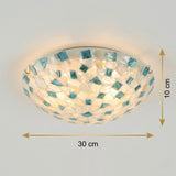 Mosaic Glass Ceiling Light view 9