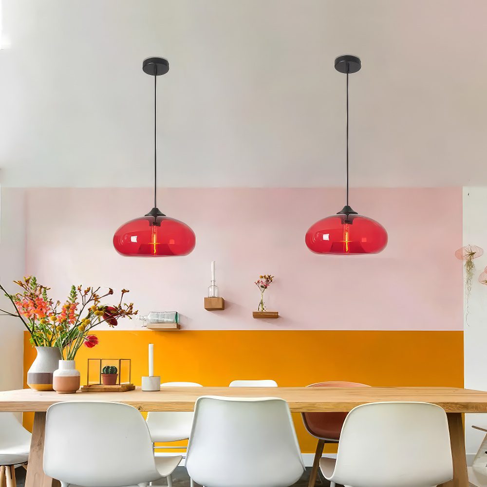 Multi Coloured Glass Pendant Lights view 12