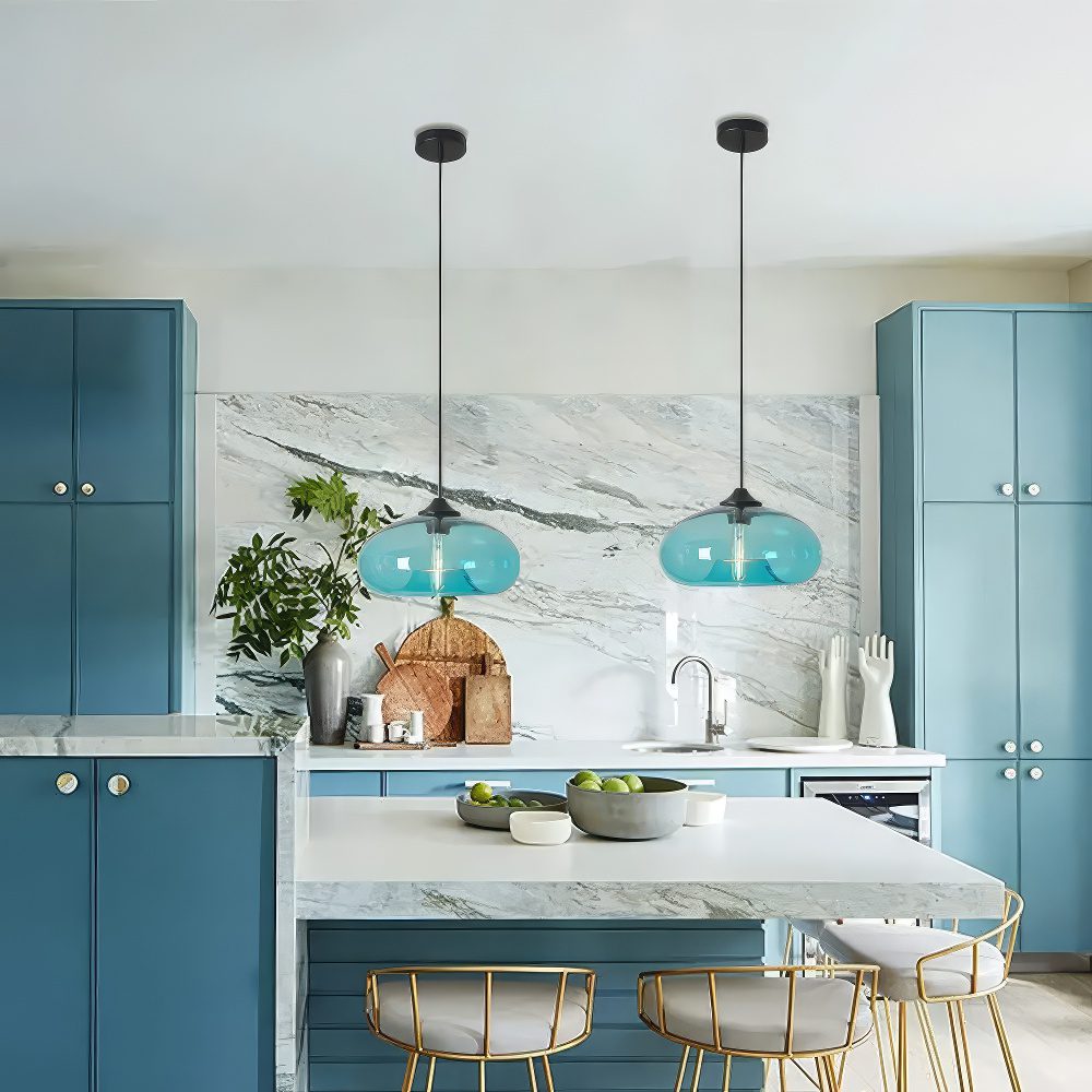 Multi Coloured Glass Pendant Lights view 13