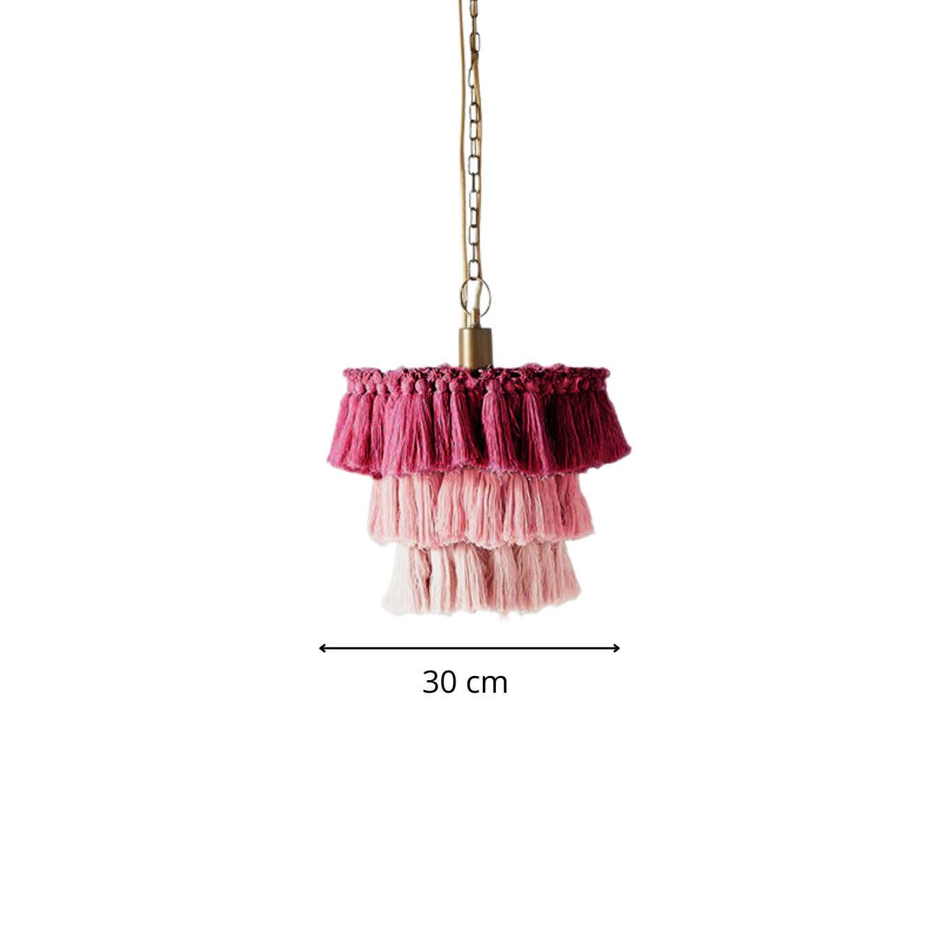 Suspension pompon tissu view 5