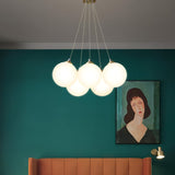 Multiple Glass Ball Pendant Light view 6