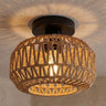 Wicker Lantern Ceiling Light