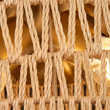 Bronze and Rattan Ceiling Light view 8