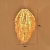 Natural Fibre Straw Pendant Light view 6