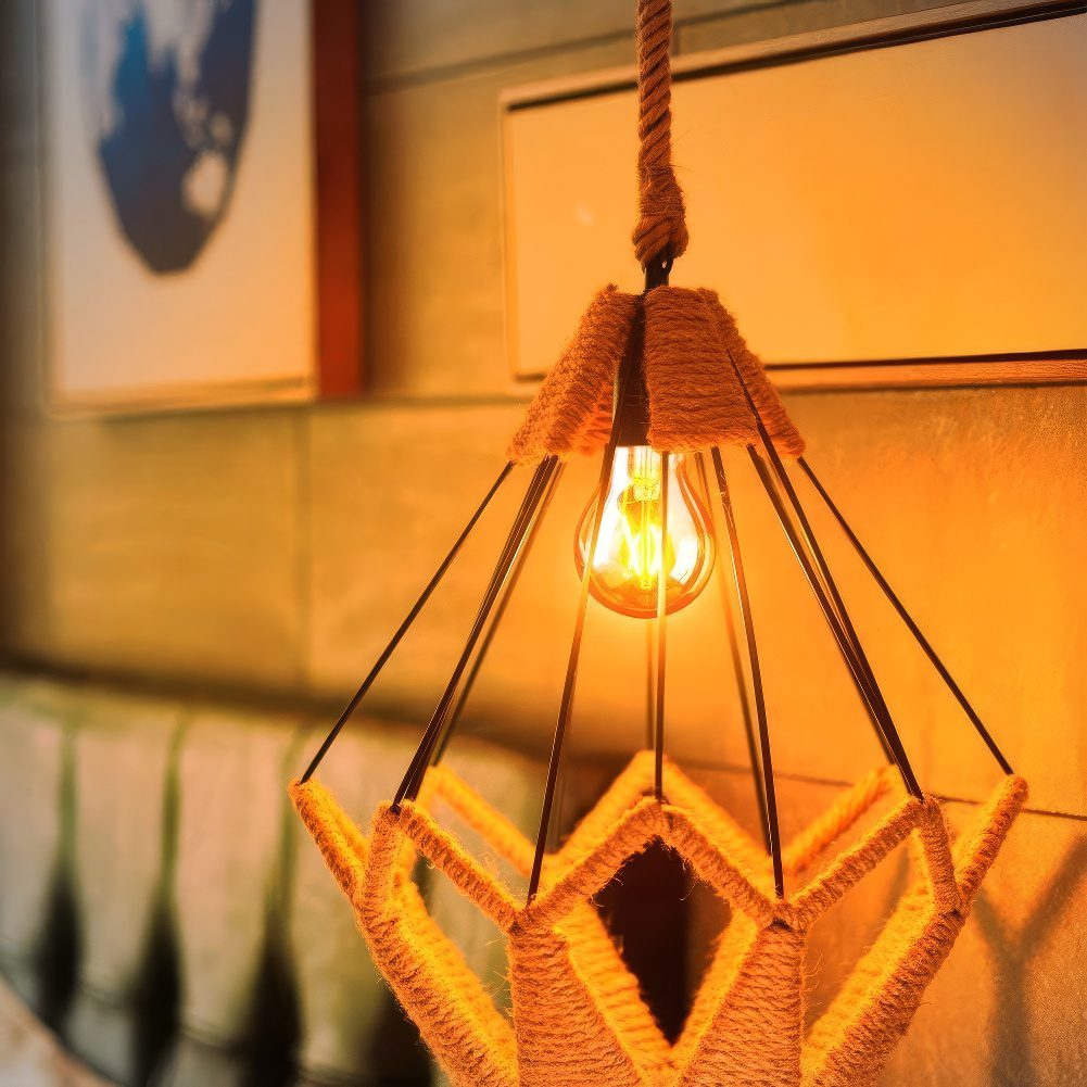 Woven Rope Pendant Light view 3