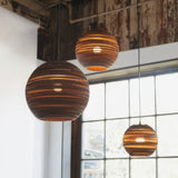 Corrugated Paper Globe Pendant view 2