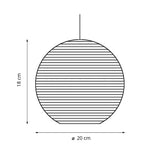 Corrugated Paper Globe Pendant view 7