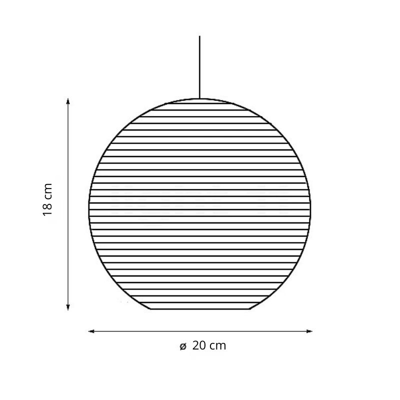 Corrugated Paper Globe Pendant view 7