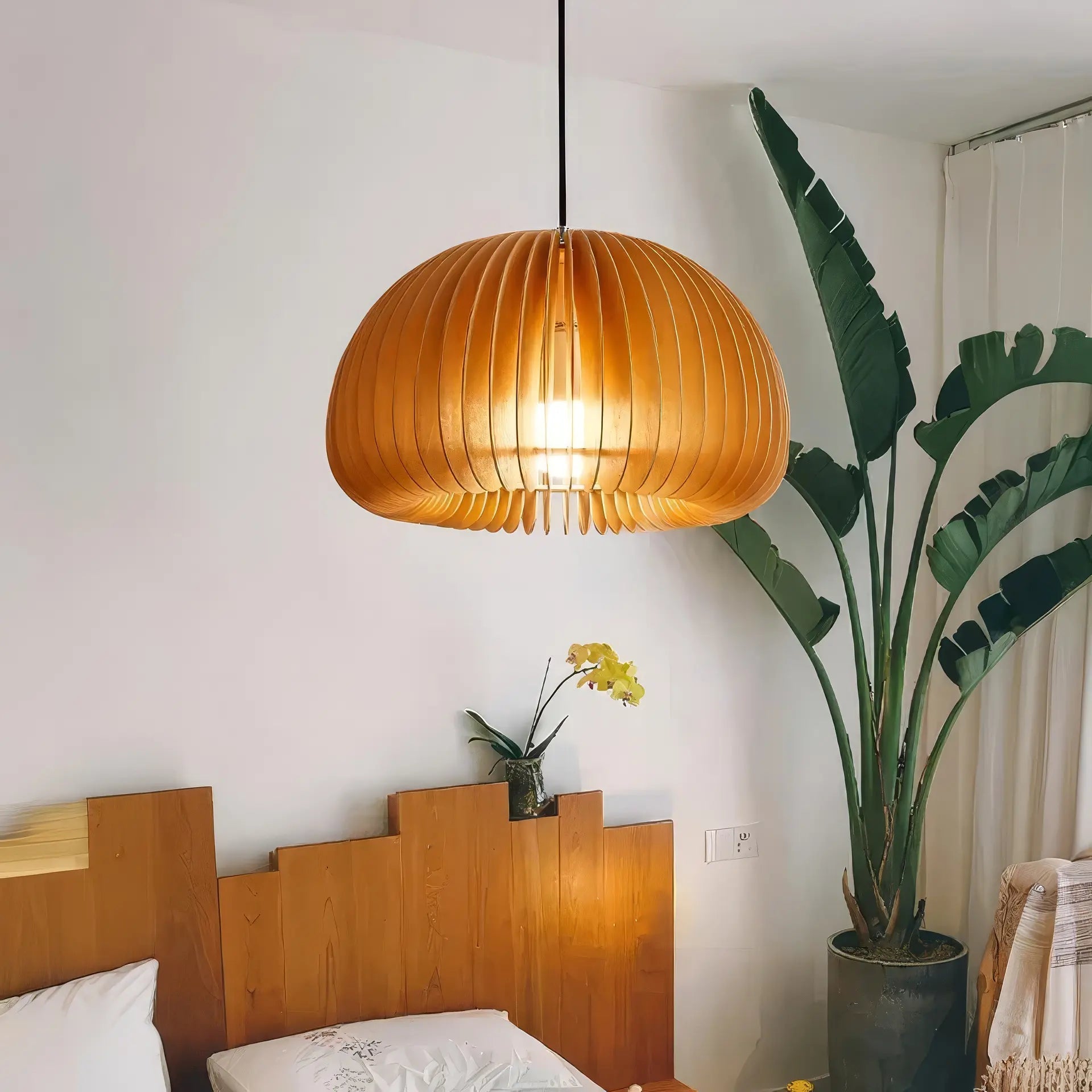 Natural Wood Pendant Light view 10