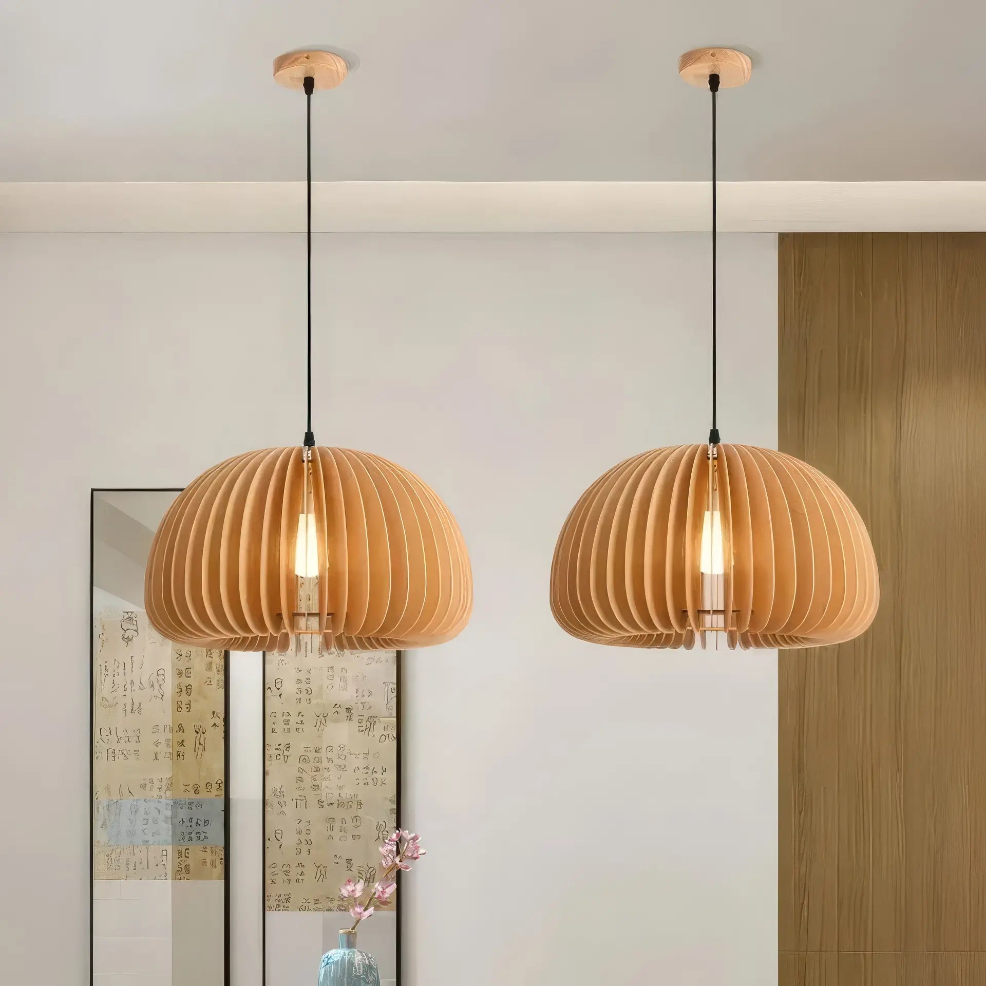 Natural Wood Pendant Light view 11
