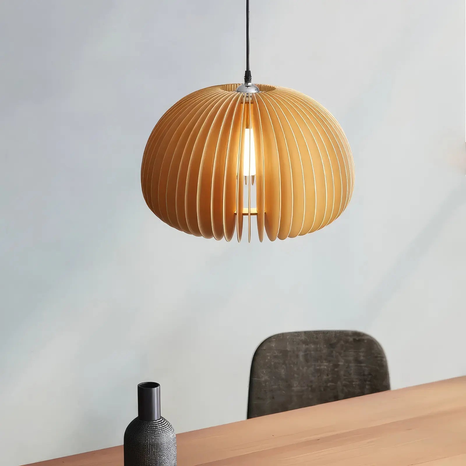 Natural Wood Pendant Light view 9