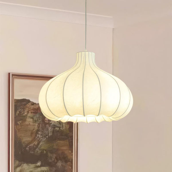 White Onion Pendant Light