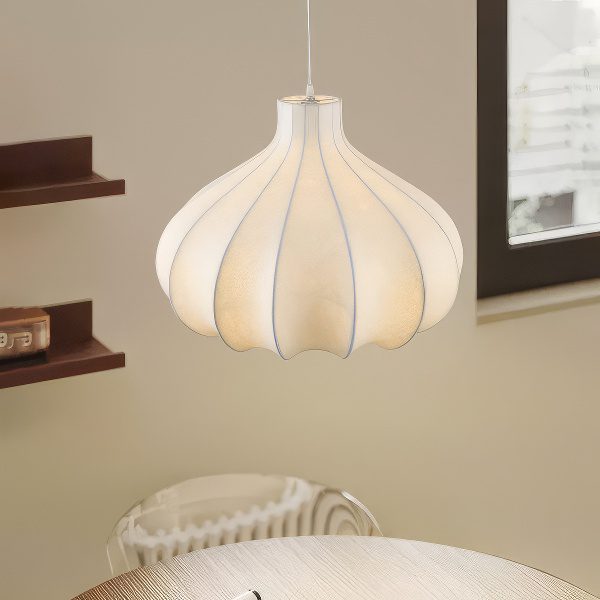 White Onion Pendant Light view 2