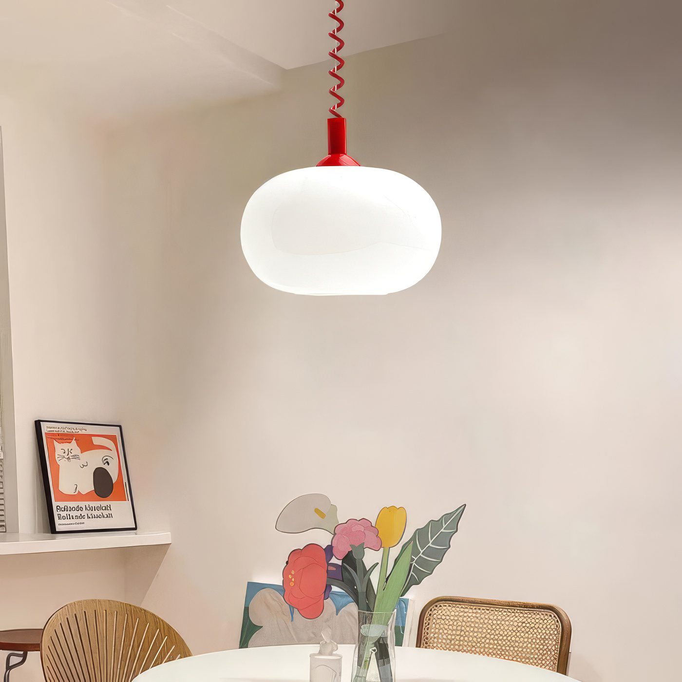Opal Glass Pendant Light view 4