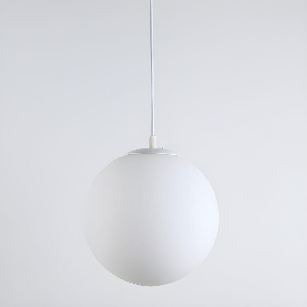 White Opal Globe Pendant view 2