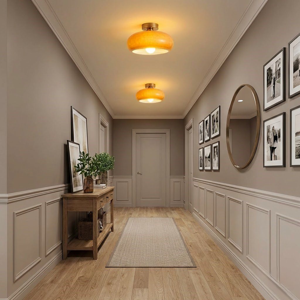 Orange Ceiling Light view 3