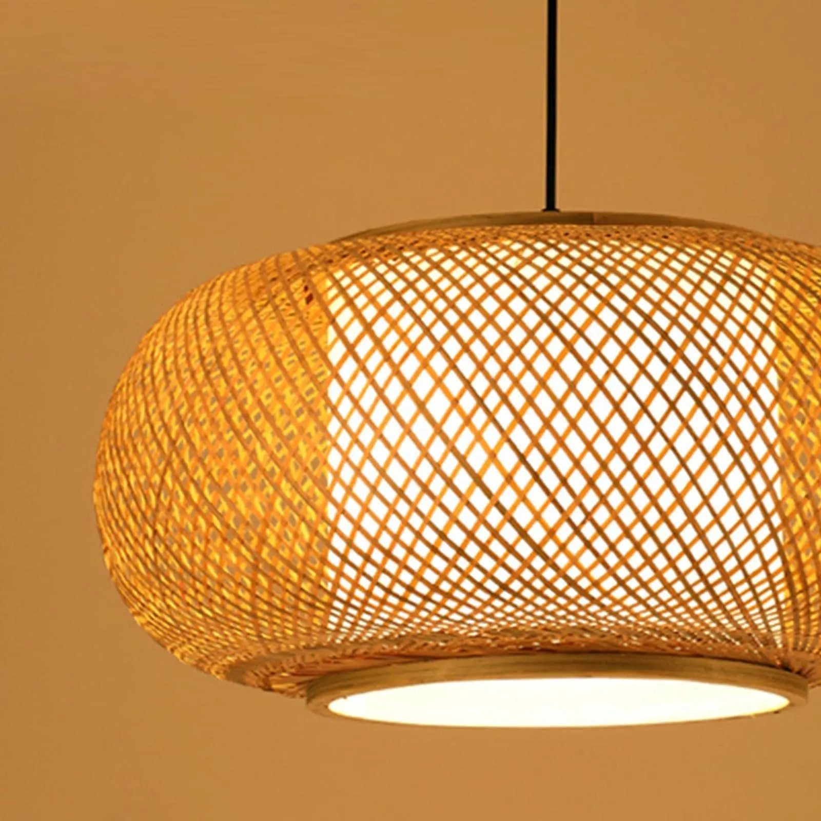 Oval Bamboo Pendant Light view 11