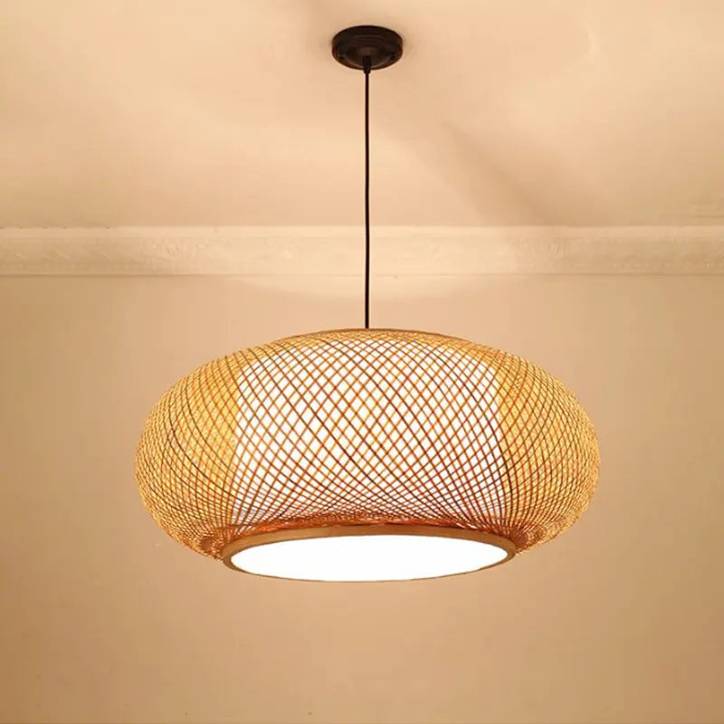 Oval Bamboo Pendant Light view 15