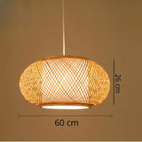 Oval Bamboo Pendant Light view 4