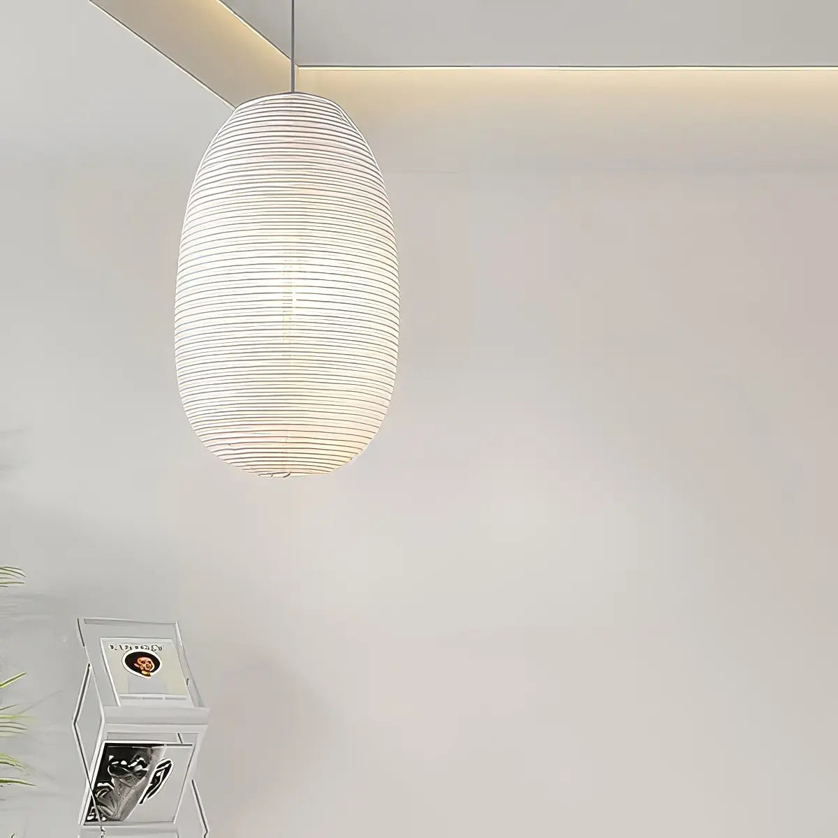 Oval Paper Pendant Light view 1