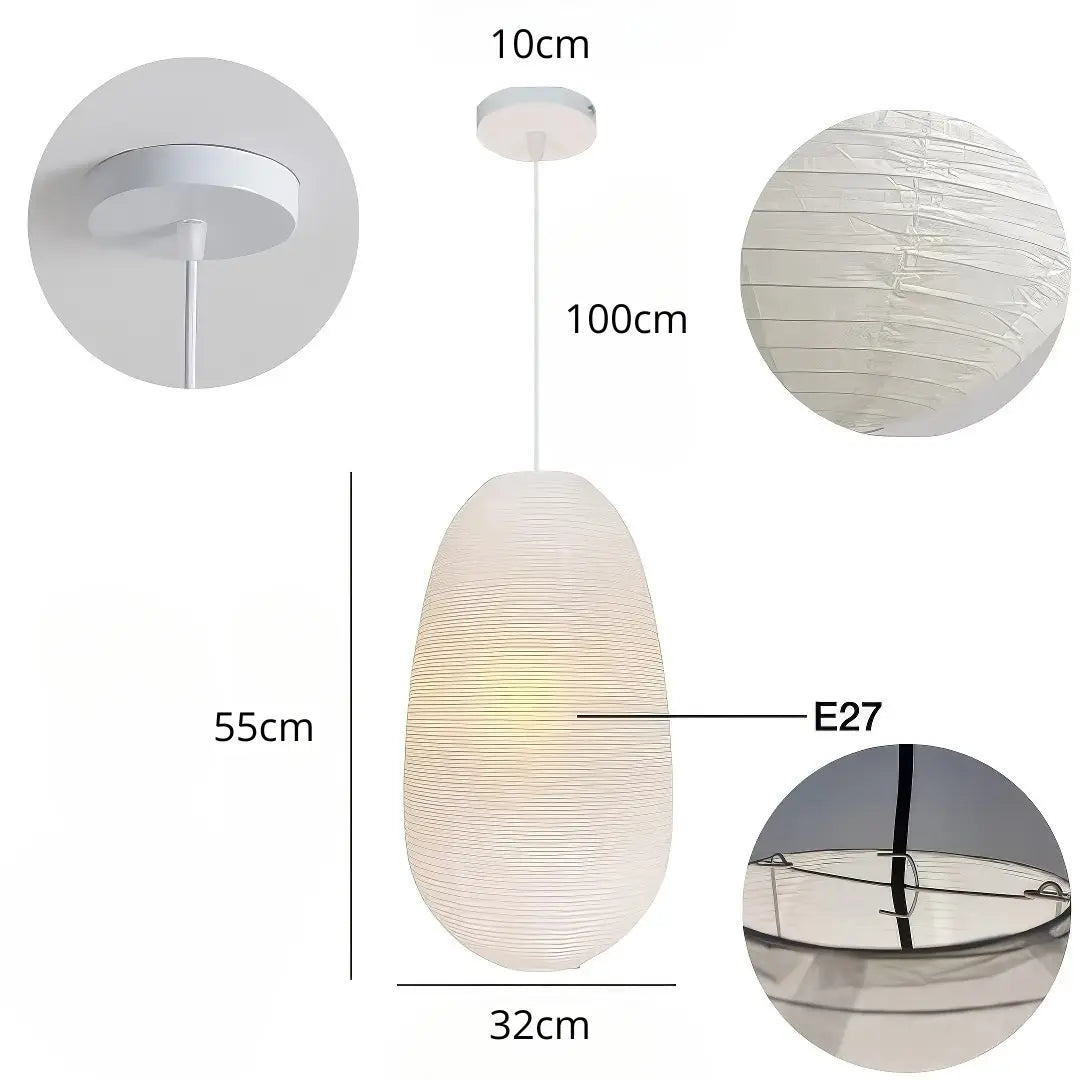 Oval Paper Pendant Light view 5