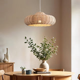 Oval Rattan Pendant Light view 2