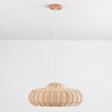 Oval Rattan Pendant Light view 3