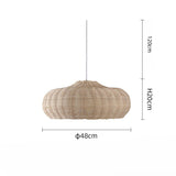 Oval Rattan Pendant Light view 8