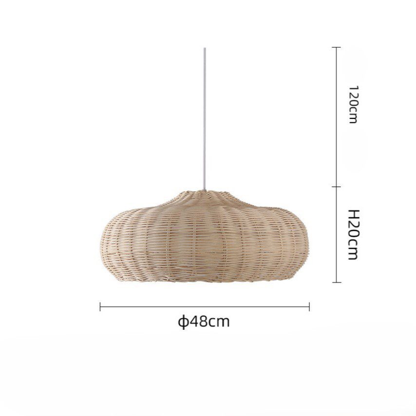 Oval Rattan Pendant Light view 8