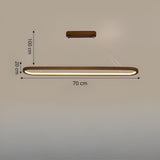 Oval Wooden Pendant Light view 4