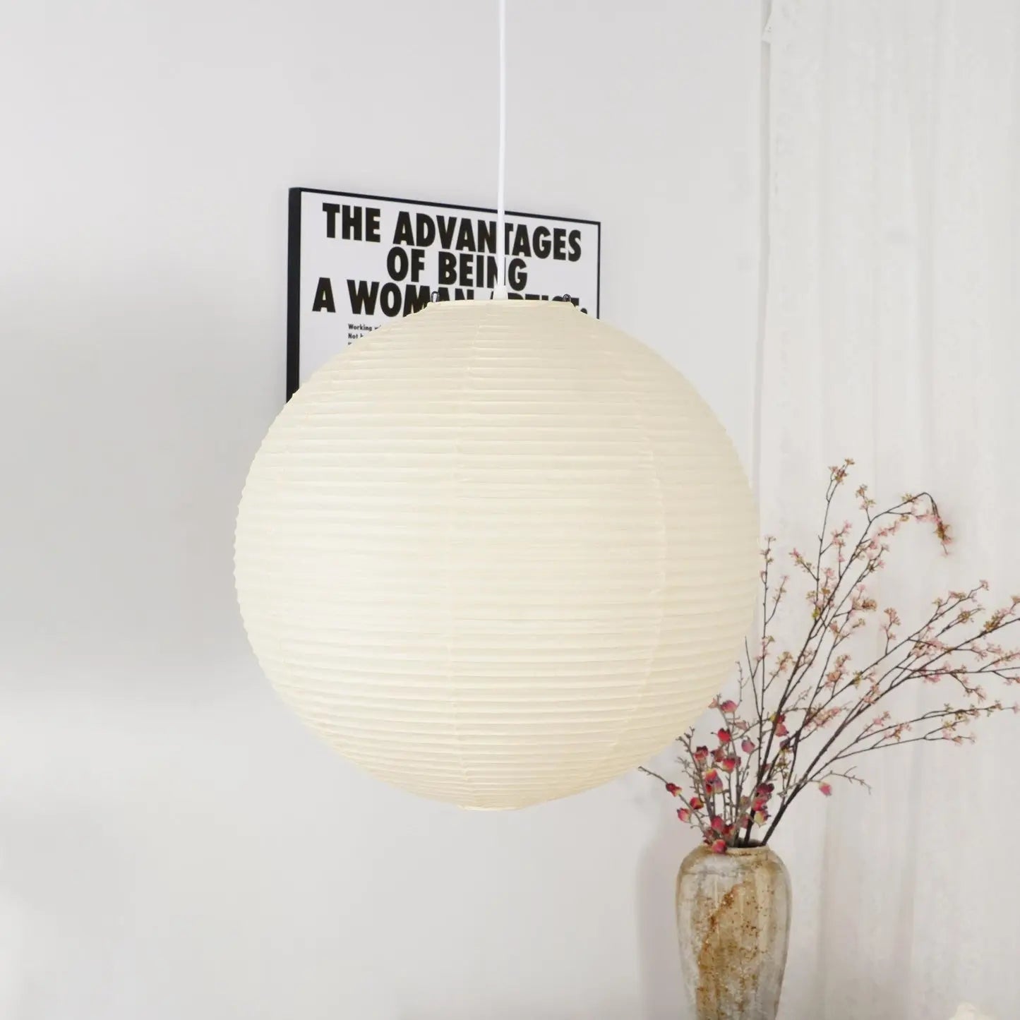 Paper Globe Pendant Light view 2