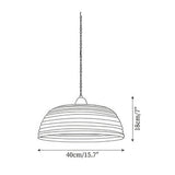 Beige Linen Pendant Light view 10