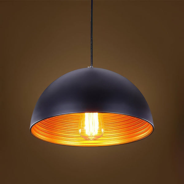 Matt Black Globe Pendant Light