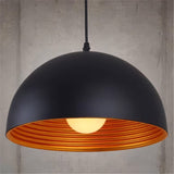 Matt Black Globe Pendant Light view 2