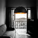 Matt Black Globe Pendant Light view 3