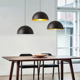 Matt Black Globe Pendant Light view 4