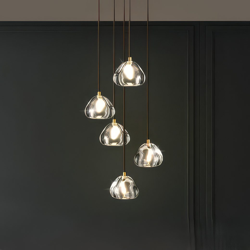 Staggered Globe Pendant Light view 1
