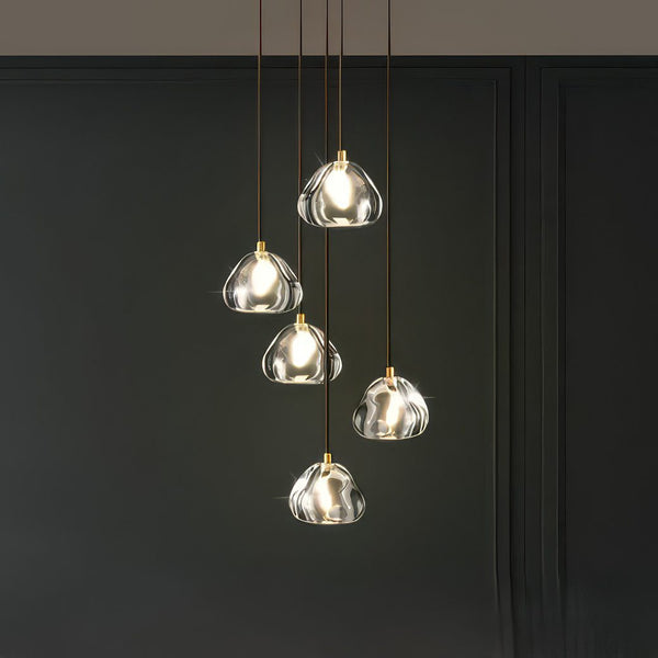 Staggered Globe Pendant Light