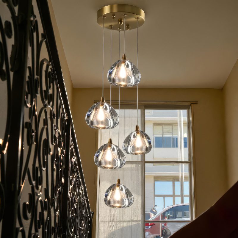 Staggered Globe Pendant Light view 3